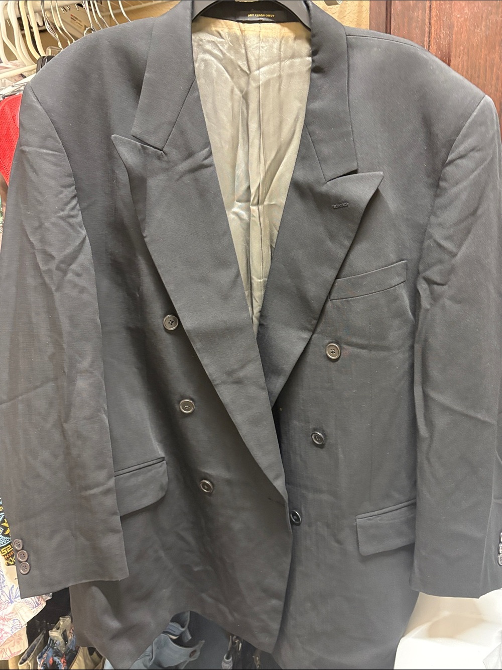 Givenchy Double-Breasted Black Suit Jacket